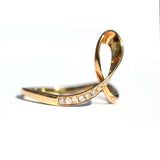 Millie Soft Loop White Diamond Ring - Exclusive Diamond Co