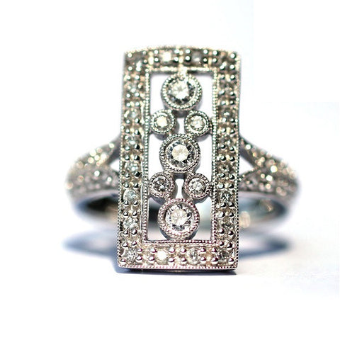 Iris Bubble White Diamond Ring - Exclusive Diamond Co