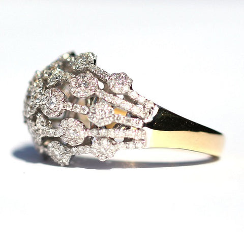 Leonora Cluster Dot Diamond Ring - Exclusive Diamond Co