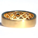Ramona Brushed Gold Diamond Ring - Exclusive Diamond Co