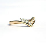 Olive Pointed White Diamond Ring - Exclusive Diamond Co
