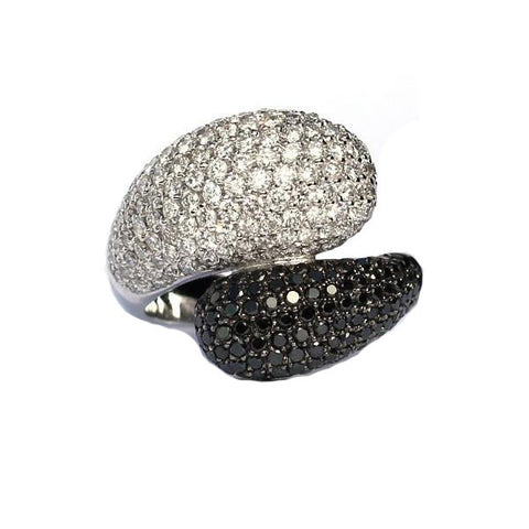 Ella-Rose Black & White Diamond Ring - Exclusive Diamond Co