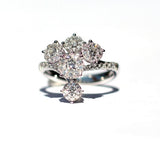 Frankie Cluster White Diamond Ring - Exclusive Diamond Co