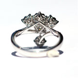 Frankie Cluster White Diamond Ring - Exclusive Diamond Co