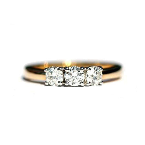 Anson Bespoke 3 Stone Diamond Ring - Exclusive Diamond Co