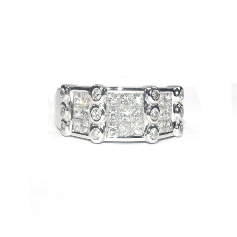 Roberta Framed White Diamond Ring - Exclusive Diamond Co