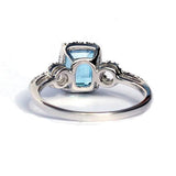 Callie Blue Topaz & Diamond Ring - Exclusive Diamond Co