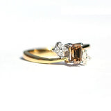 Sadie Cognac & White Diamond Ring - Exclusive Diamond Co