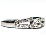 Lucy Split Band White Diamond Ring - Exclusive Diamond Co