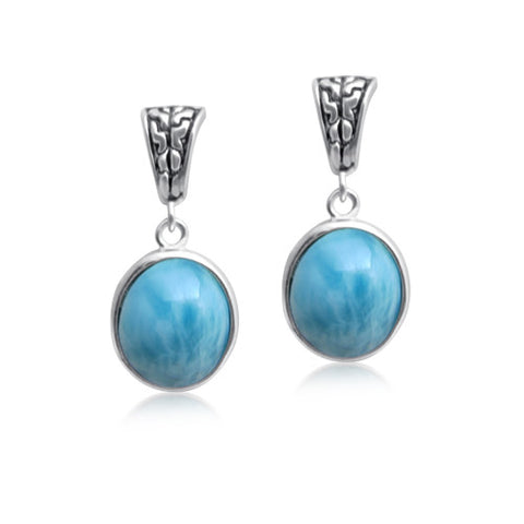 Mishka Larimar Drop Earrings - Exclusive Diamond Co