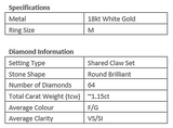 Frankie Cluster White Diamond Ring - Exclusive Diamond Co
