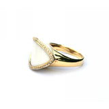Phoebe White Agate & Diamond Ring - Exclusive Diamond Co